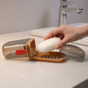 Premium Plastic Soap Box With Drain Tray  Protective Cover thumbnail 2