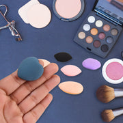Mini Finger Makeup Powder Puff (Multicolour 8 Pcs Set) thumbnail 2