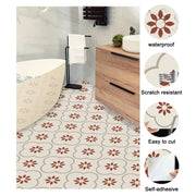 Peel And Stick Floor Tiles Kitchen  Bathroom Backsplash Sticker Detachable Waterproof Diy Tile Stickers For Wall Decoration Tiles Home Decoration (8x8 Inch  1 Pc Tiles) thumbnail 1