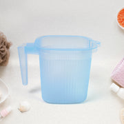 Plastic Square Transparent  Bath Water Mug (1 Pc  1000 Ml  Mix Color) thumbnail 1