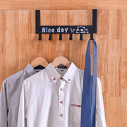 Heavy-duty Carbon Steel Door Hook Hanger Rack (1 Pc  6 Hook  Black) thumbnail 1