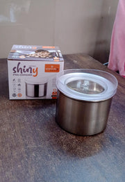 Multipurpose Stainless Steel Airtight Containers With See Through Lid (1 Pc  500 Ml) thumbnail 6