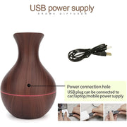 Mini Wooden Vase Pot Diffuser Cool Mist Atomization Humidifier (1 Pc  130 Ml) thumbnail 2