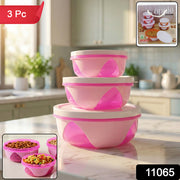 Apple Set Of 3 Plastic Storage Containers (1 Pc) thumbnail 4