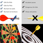 Magnetic Roll-up Dartboard Game - (12-inch  Set) thumbnail 3