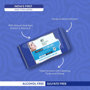 Refreshing Wet Wipes For Face  Facial Cleansing  Refreshing  Skin Hydration Soothing For Skin  Ph Balance  Alcohol Free  Nourishing With Fruit Extract  25 Wipes thumbnail 2