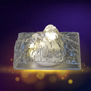 8444 Plastic Iceberg Night Light Mountain Lights Flameless Modern Clear Led Flameless Party Candles Led Lamp Home Decoration Mini Atmosphere Light Bedroom Decor Desktop Ornament Children Gift (Moq - 12 Pc) thumbnail 3