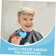 Haircut Design Stencil Set  6-in-1 Safe Hair Trimmer Molds thumbnail 2