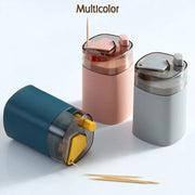 4005l Toothpick Holder Dispenser Pop-up Automatic Toothpick Dispenser For Kitchen Restaurant Thickening Toothpicks Container Pocket Novelty Safe Container Toothpick Storage Box. thumbnail 2