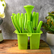 Supermom Premium Fancy Cutlery Set With Holder (24 Pc  Set) thumbnail 6