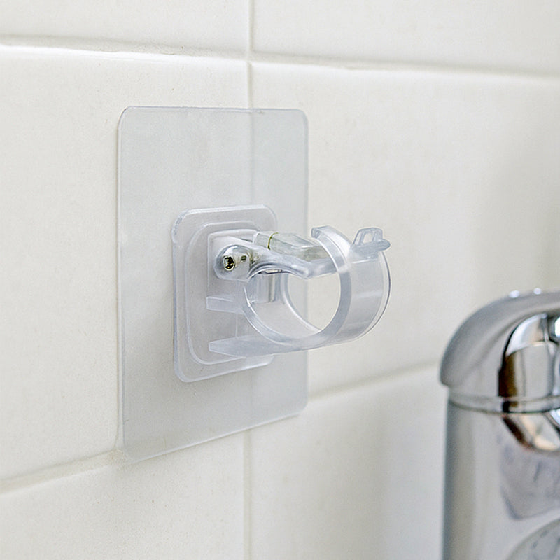 Self-adhesive Transparent Wall Hook Holder Clip (1 Pc)