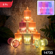 Decorative Flameless Electronic Led Candle Light Set (8 Pc) thumbnail 7