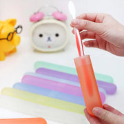 4969 6pc Plastic Toothbrush Cover Anti Bacterial Toothbrush Container- Tooth Brush Travel Covers Case Holder Cases thumbnail 5