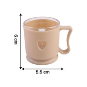 Elegant Heart Design Mini Tea  Coffee Mug Set (100ml 6 Pc) thumbnail 4