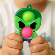 Silicone Pop It Fidget Toy With Keychain Clip (1 Pc) thumbnail 3