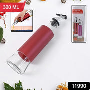 Glass Oil Dispenser With Plastic Covering Oil And Vinegar Bottle (300 Ml) thumbnail 4