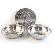3-in-1 Stainless Steel Mixing Straining  Grater Bowl Set thumbnail 1