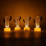 Decorative Cactus Shaped Flameless Led Candles (4 Pc) thumbnail 3