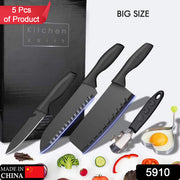 5910 5-piece Forged Kitchen Chef Cutlery Stainless Steel Knife Set Chopping Knife Chef Knife Utility Knife Butcher Knife (5pc) thumbnail 6