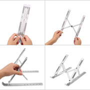Metal Portable Laptop Stand With 7 Adjustable Angles (1 Pc) thumbnail 4