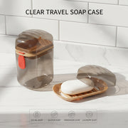 Premium Plastic Soap Box With Drain Tray  Protective Cover thumbnail 4