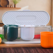Home Kitchen 3 Grid Seasoning Spice  Masala Box Kit With Spoon (Multicolor  1 Set) thumbnail 4