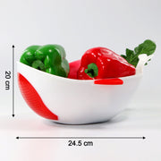 2892 Plastic Rice Pulses Fruits Vegetable Noodles Pasta Washing Bowl And Strainer thumbnail 3