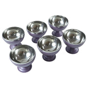6 Pc Stainless Steel Dessert Bowl Cup Set With Stand thumbnail 3
