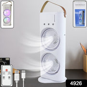 Electric Fan Desktop Double-head Powerful Air Cooler (1 Pc  With Remote) thumbnail 5