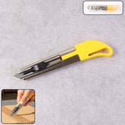 Heavy-duty Stainless Steel Body Utility Cutter Knife (1 Pc  With 2 Extra Blade) thumbnail 2