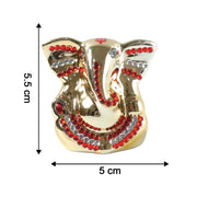 Golden Lord Ganesha Idol Decorative Showpiece (1 Pc) thumbnail 4