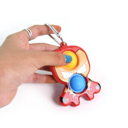 Superhero Themed Iron Man Shape Keychain Pop It Toy (1 Pc) thumbnail 3