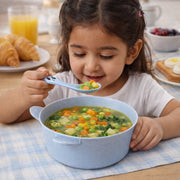 Wheat Straw Kids Soup Bowl With Matching Spoon (240ml 1 Set ) thumbnail 5