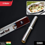 5990 Aluminum Foil Roll Heavy Duty Non Stick Thick Aluminum Foil Sheet Baking Grilling Tool (9 Mtr) thumbnail 7