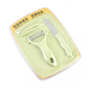 5207 Plastic Kitchen Peeler - Green  Classic Stainless Steel 3-piece Knife Set Combo thumbnail 1