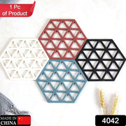 4042 Cup Mat Pvc Tea Coaster Non-slip Placemat High Temperature Insulation Pad Hollow Pot Mat Bowl With Anti-hot thumbnail 7