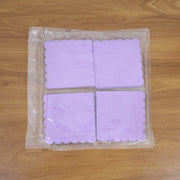 Lilac Scalloped Disposable Paper Napkin (23 X 23 Cm  120 Pc) thumbnail 5
