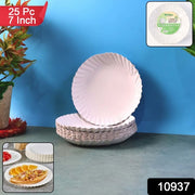 Freshee 7 Inch Round Compostable Paper Plate - 25 Pcs Pack thumbnail 6