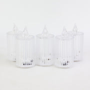 Premium Crystal Effect Led Flameless Candle Lights (5 Pc) thumbnail 1