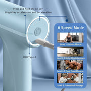 Electric Vibrating Massage Gun With Multiple Interchangeable Heads thumbnail 2