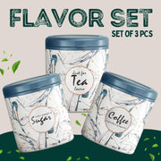 Multipurpose Plastic Tea Coffee Sugar Storage Container (3 Pc Set) thumbnail 5