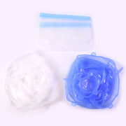 12 Peace Reusable Stretch Lids Set With 2 Storage Pouches  Flexible Food Cover Lids thumbnail 3