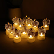 Decorative Apple Shape Led Tealight Candles (12 Pc) thumbnail 2