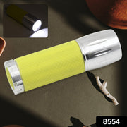 Portable Mini Torch  Flashlight 9 Led Powerful High Lumens Pen Light Easy To Carry Portable Pocket Compact Torch For Emergency 3 Battery Operated (Battery Not Included  1 Pc) thumbnail 7