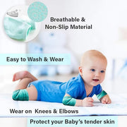 Mint Green Toddler Wool Knit Leg Warmer (Knee Guard) thumbnail 5