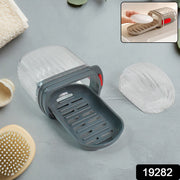 Multipurpose Soap Box Holder With Transparent Dust-proof Lid Sabudani (1 Pc) thumbnail 6
