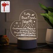 Heart Shape 3d Led Acrylic Night Lamp (1 Pc) thumbnail 2