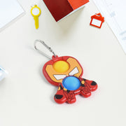 Superhero Themed Iron Man Shape Keychain Pop It Toy (1 Pc) thumbnail 4