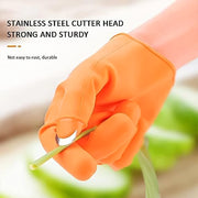Gloves Silicone Thumb Knife Finger Protector Gears Cutting Vegetable Harvesting Knife thumbnail 4