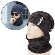 6066 Ultra Soft Unisex Woollen Beanie Cap Plus Muffler Scarf thumbnail 5